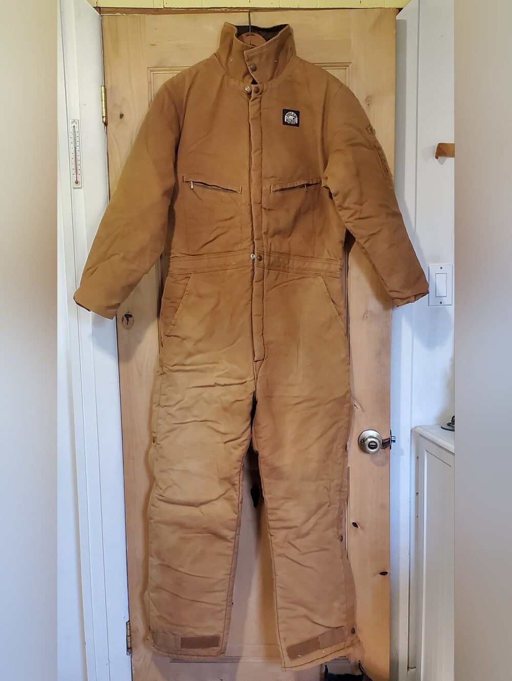 Polar King By Key Insulated One-Piece Coverall Caramel Brown Size 44 32" Inseem